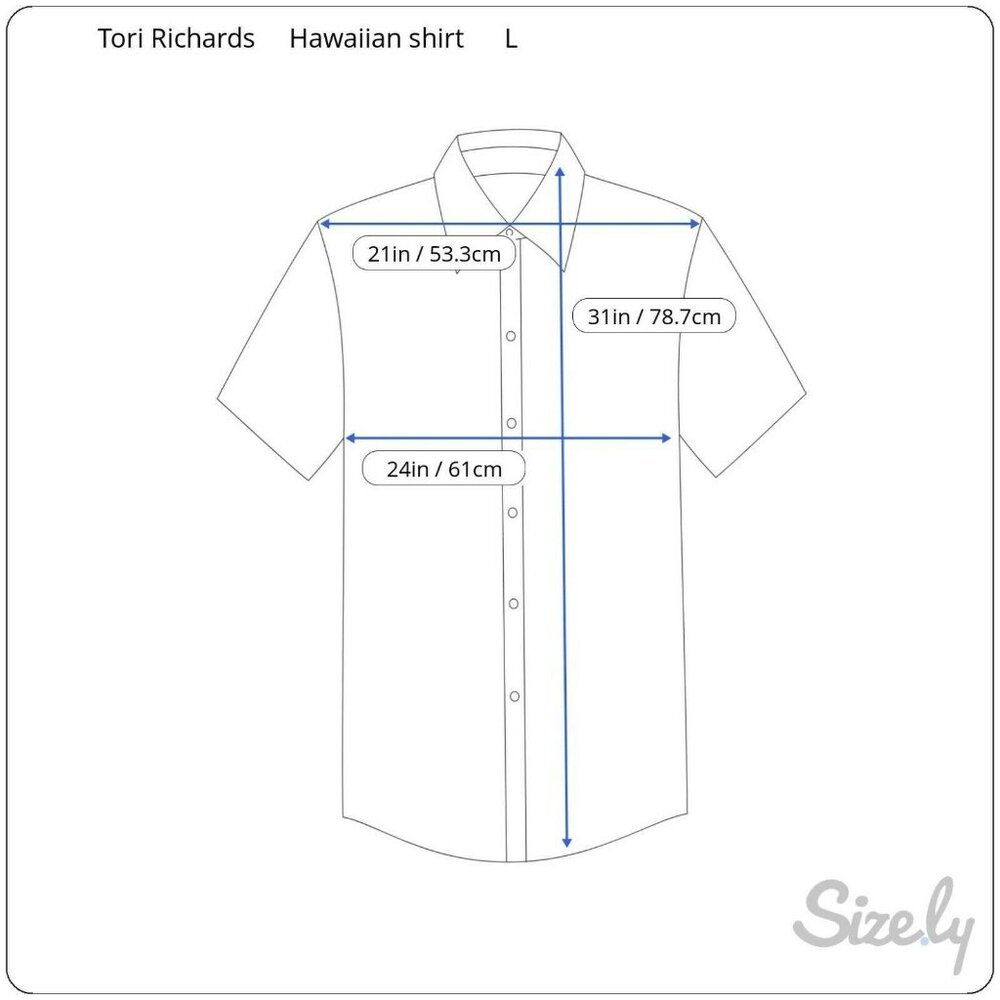 Tori Richard Hawaiian shirt Mens L Beige Cotton Lawn Aloha Vacation - Picture 4 of 8